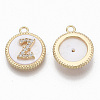 Brass Micro Pave Cubic Zirconia Pendants KK-T062-04Z-NF-2