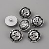 1-Hole ABS Plastic Shank Buttons BUTT-WH0015-73B-1