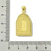 Real 18K Gold Plated Brass Micro Pave Clear Cubic Zirconia Pendants KK-H472-36B-G-3