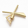 Brass Screw Carabiner Lock Charms KK-T046-001G-X-NF-3