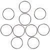 10Pcs 304 Stainless Steel Linking Rings STAS-AR0002-65B-P-1