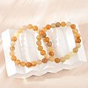 Natural Topaz Jade Beads Stretch Bracelets BJEW-F380-01-B07-1