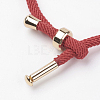 Cotton Twisted Cord Bracelet Making X-MAK-L012-04-2