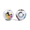 Christmas Opaque Glass Beads X-EGLA-R113-01D-2