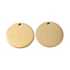 304 Stainless Steel Pendants STAS-Q308-09O-G-1