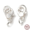 925 Sterling Silver Lobster Claw Clasps with Jump Rings STER-D006-18S-1