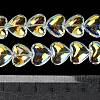 Electroplate Glass Beads Strands X-EGLA-B008-01A-AB02-5