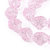 Electroplate Glass Beads Strands EGLA-N012-08I-3