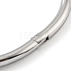 201 Stainless Steel Hinged Bangle STAS-Z057-01G-2