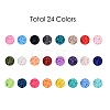 240G 24 Colors Handmade Polymer Clay Beads CLAY-JP0001-07-4mm-2