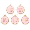 Alloy Enamel Pendants X-ENAM-S124-01A-09B-2