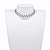 Glass Beads Choker Necklaces NJEW-JN02500-04-5
