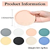 8 Pcs 8 Colors Silicone drainage insulation coaster with marble pattern ST-CJ0008-10-8