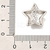Rack Plating Brass Micro Pave Cubic Zirconia Pendants KK-I722-05P-Z-3