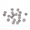 6-Petal Tibetan Style Alloy Flower Bead Caps LS-TIBE-S220-AS-01-RS-1