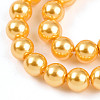 Baking Painted Pearlized Glass Pearl Bead Strands HY-N002-4mm-A08-4