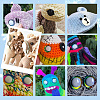 192 Sets 10 Styles Plastic Safety Eyes DIY-PH0017-93-6