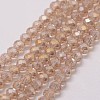 Electroplate Glass Bead Strands X-GLAA-K016-2x3mm-03FR-1