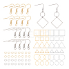 Geometry Charm Drop Earring DIY Making Kit DIY-UN0003-01-1