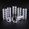 Plastic Bead Storage Containers with Lids and 30PCS Mini Storage Jars C020Y-3