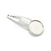 Alloy Snap Hair Clip with Blank Round Trays PW-WG38295-11-1