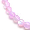 Synthetic Moonstone Beads Strands G-F142-6mm-09-3