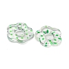 Transparent Printed Acrylic Beads OACR-H124-05B-03-2