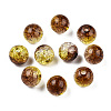 Transparent Crackle Acrylic Beads CACR-N002-16-3