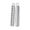 Tarnish Resistant 304 Stainless Steel Pendant Cabochon Settings STAS-C066-15P-1