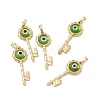 Handmade Evil Eye Lampwork Pendants LAMP-G157-03G-2