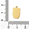 304 Stainless Steel Enamel Pendants STAS-I336-01G-01-3