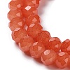Baking Paint Imitation Jade Glass Bead Strands DGLA-A034-J10mm-A12-3