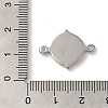 304 Stainless Steel Cabochon Connector Setting X-STAS-C110-09P-3
