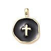 Brass Enamel Pendants KK-G417-01LG-07-1