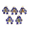 Brass Cloisonne Pendants KK-P251-A01-G-07-1