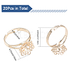 20Pcs Adjustable Brass Finger Ring Findings DIY-CA0005-62-2