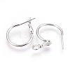 Brass Hoop Earrings KK-O104-20P-NF-2