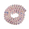 Transparent Electroplate Glass Beads Strands EGLA-N002-34C-C18-2