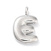 Rack Plating Brass Balloon Letter Pendants KK-C050-01P-E-1