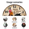 MDF Printed Wall Clock HJEW-WH0058-002-3