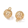 Brass Micro Pave Clear Cubic Zirconia Pendants KK-D261-01G-12-2