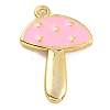 Autumn Theme Brass Enamel Pendants KK-P197-18G-2