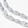 Electroplate Crystal Glass Rice Beads Strands EGLA-F042-A09-1