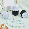 4Rolls 2 Colors Elastic Cords EC-PA0001-02B-4