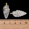 Natural Quartz Crystal Carved Pendants G-H357-04G-10-2