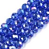 Electroplate Glass Beads Strands EGLA-A044-T6mm-B31-1
