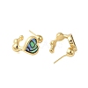 Shell Heart Stud Earrings EJEW-K287-01G-14-2