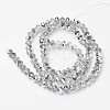 Electroplate Transparent Glass Beads Strands EGLA-A034-T1mm-M16-2