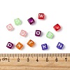 Transparent Large Hole Acrylic European Beads X-TACR-Q005-6mm-M-4