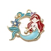 Alloy Enamel Pendants X-ENAM-S021-01G-B-1
